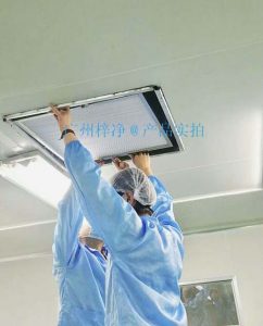 潔凈室高效過濾器安裝現(xiàn)場(chǎng)圖